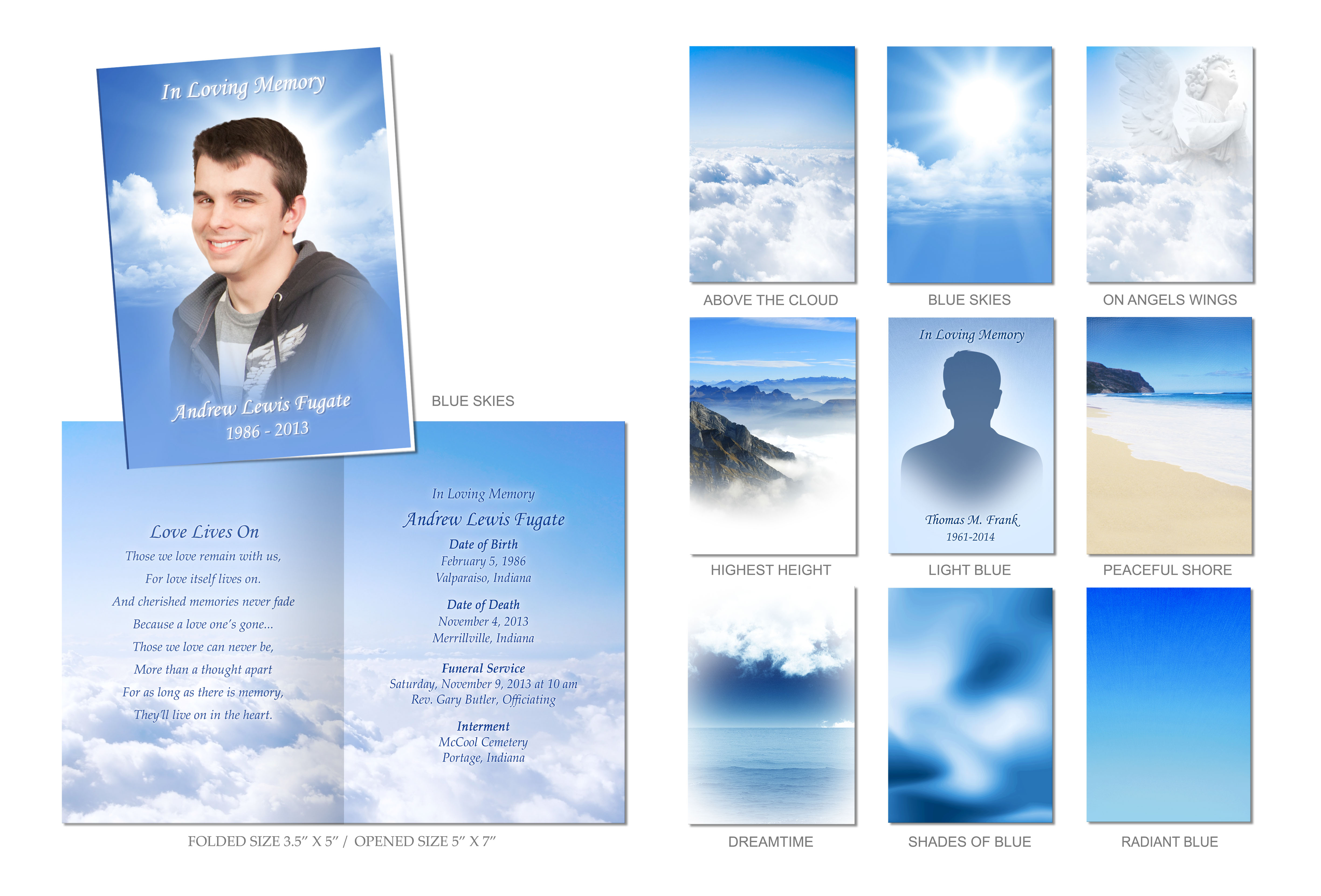 Memorial Folders Template
